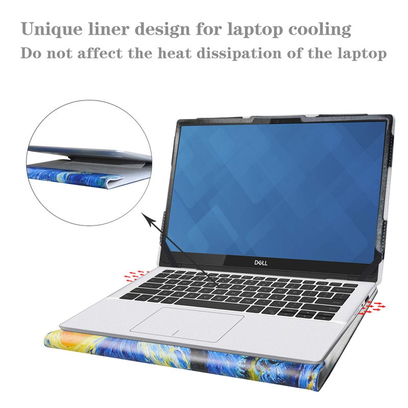 Alapmk Protective Case for Dell Inspiron 13 2-in-1 7300 7306/Inspiron 13 5300 5301 5390 5391 7390 7391/Latitude 3301 3320 5300 5310 5320 5330/Latitude 2-in-1 5300 5310 5320 5330 13.3",Starry Night - Image 5
